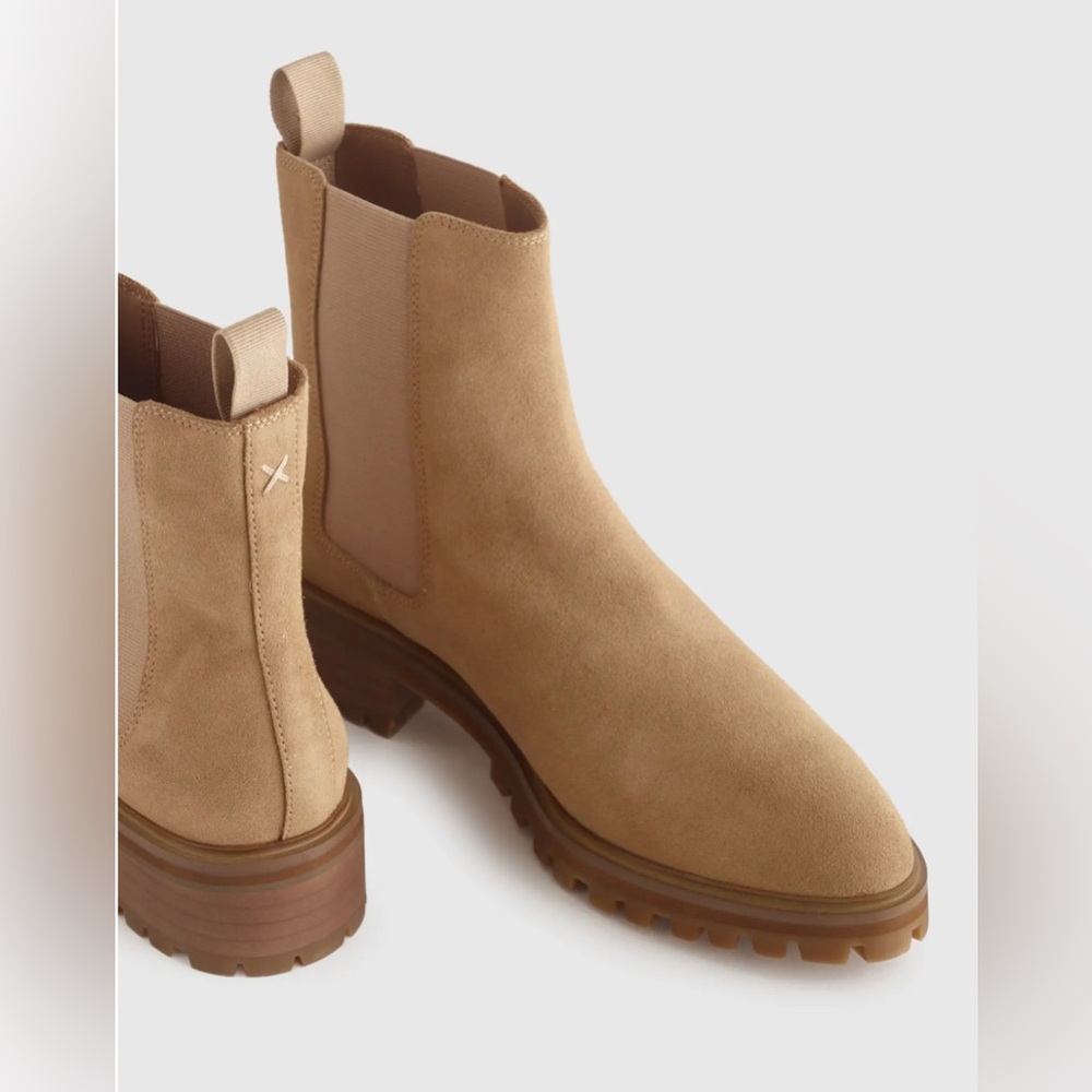 Quince Tan Ankle Boots